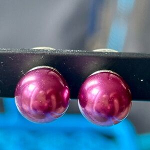 Elegant Pearl Post Earrings